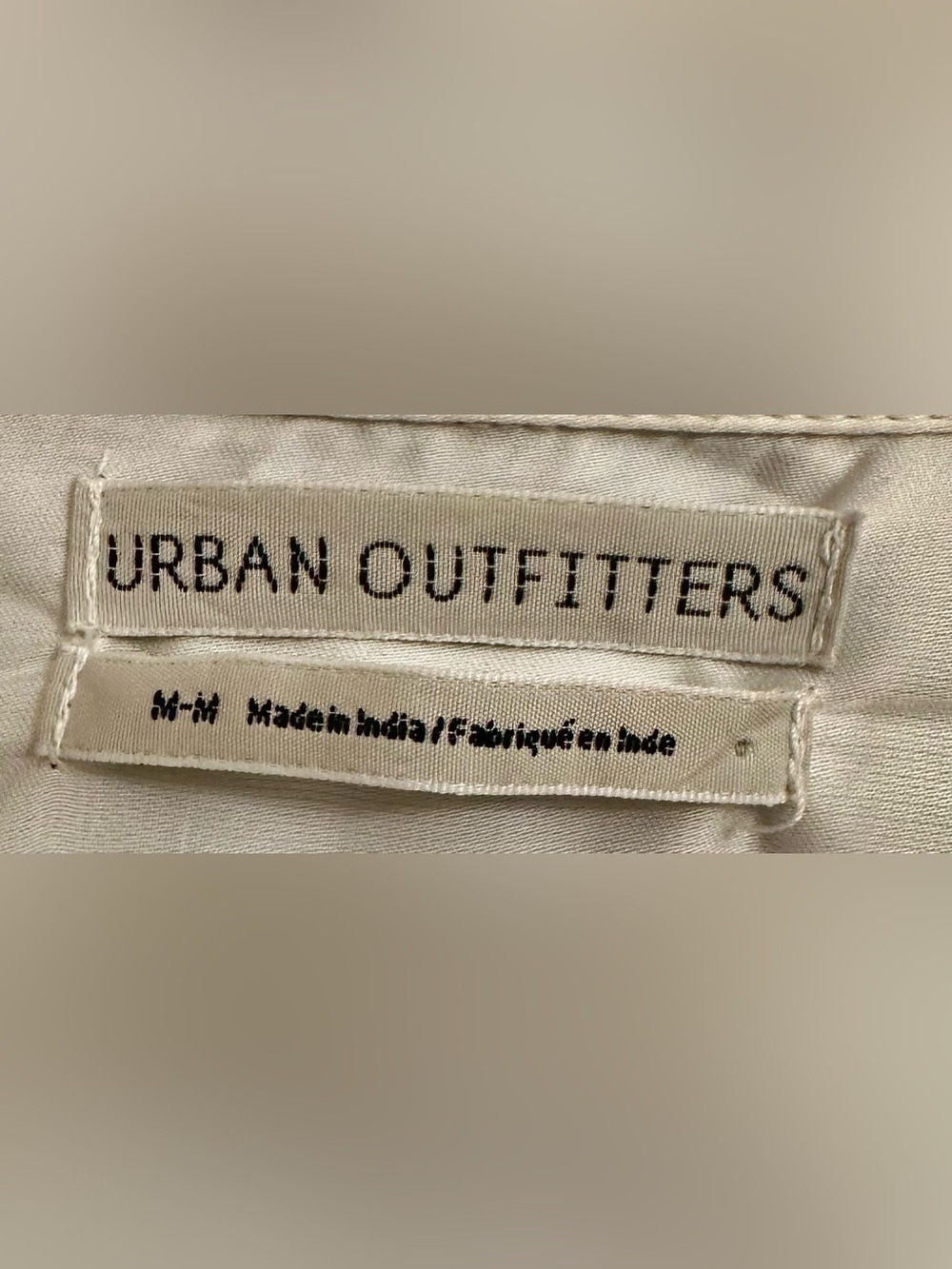Urban Outfitters White Button-Down Drawstring Hem Shirt - Picture 6 of 8